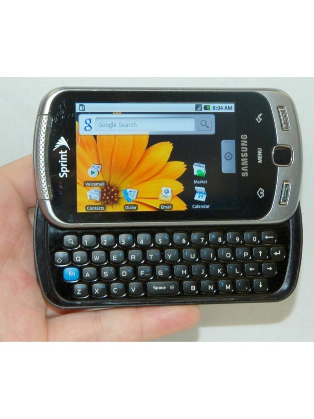 (For Collection) Samsung Moment SPH-M900 Android Sprint 3G BLACK slider qwerty